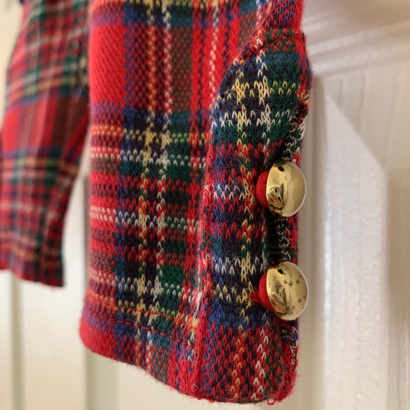 NWT Janie and Jack Baby Holiday Plaid Outfit, Tartan Leggings + Fur-Trim Top Set - Picture 9 of 9